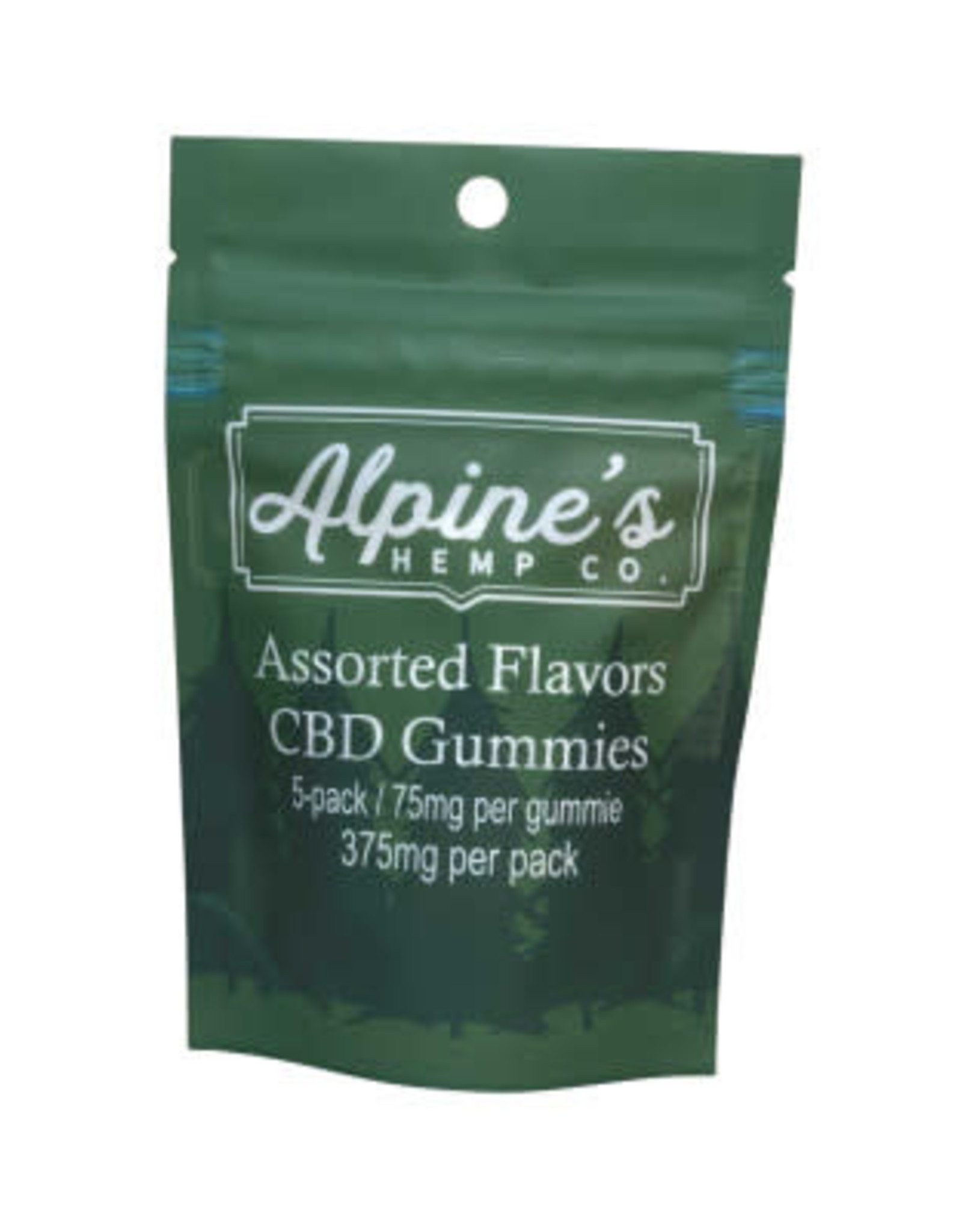 Alpine's Alpine's CBD 75mg Gummies| 375mg 5 Pack