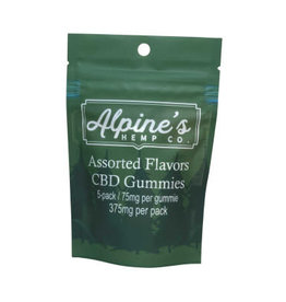 Alpine's Alpine's CBD 75mg Gummies| 375mg 5 Pack