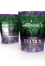 Alpine's Alpine's Delta 8 Grape Gummies 500mg| 50mg each