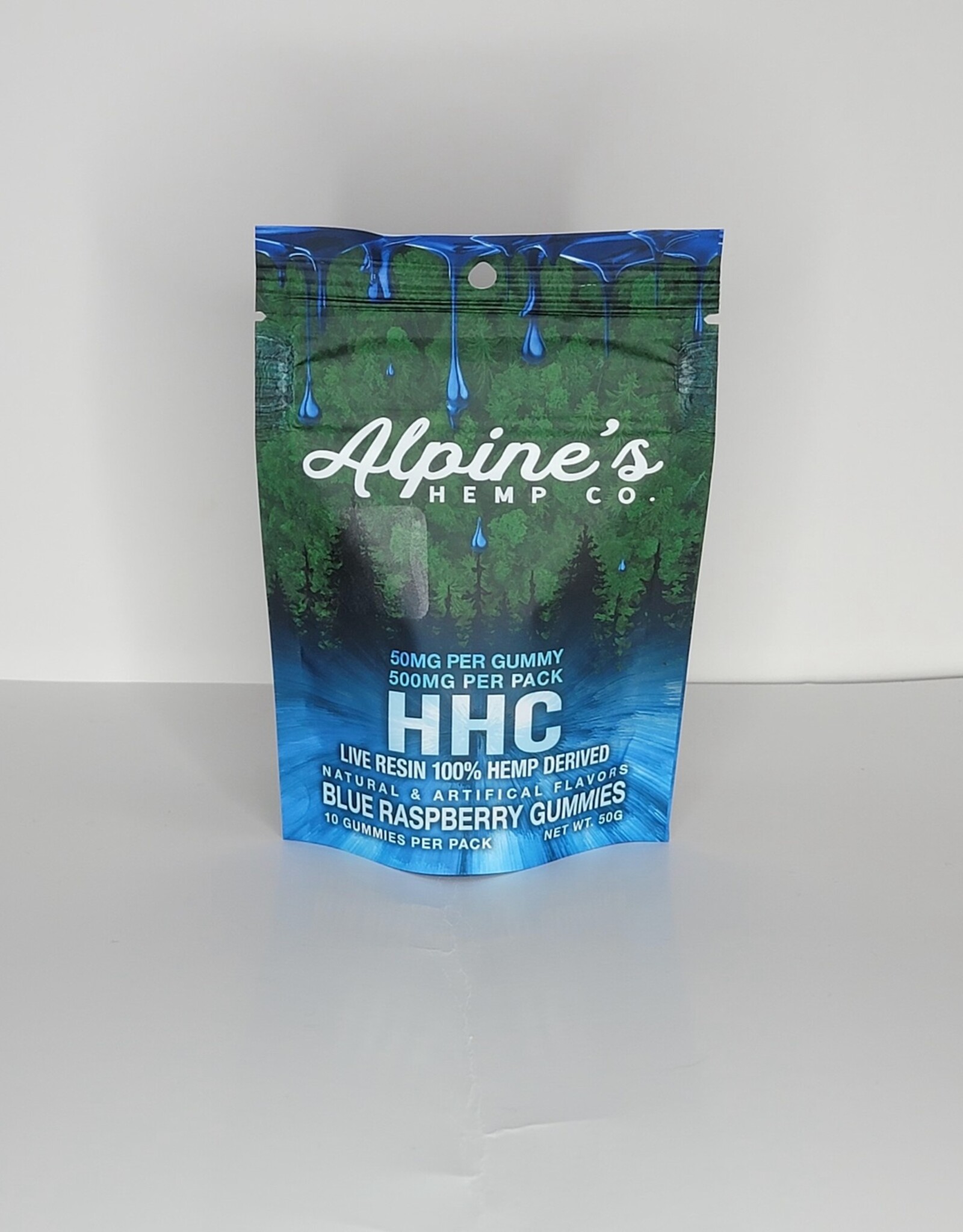 Alpine's Alpine's Blue Raspberry HHC 50mg Gummies | 10 Count