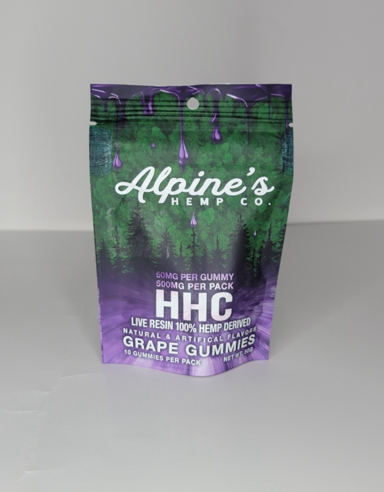Alpine's Alpine's HHC Gummies 500mg | 50mg Each | Grape