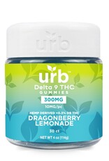 URB URB D9 THC Gummies 300MG – 30ct Dragonberry Lemonade