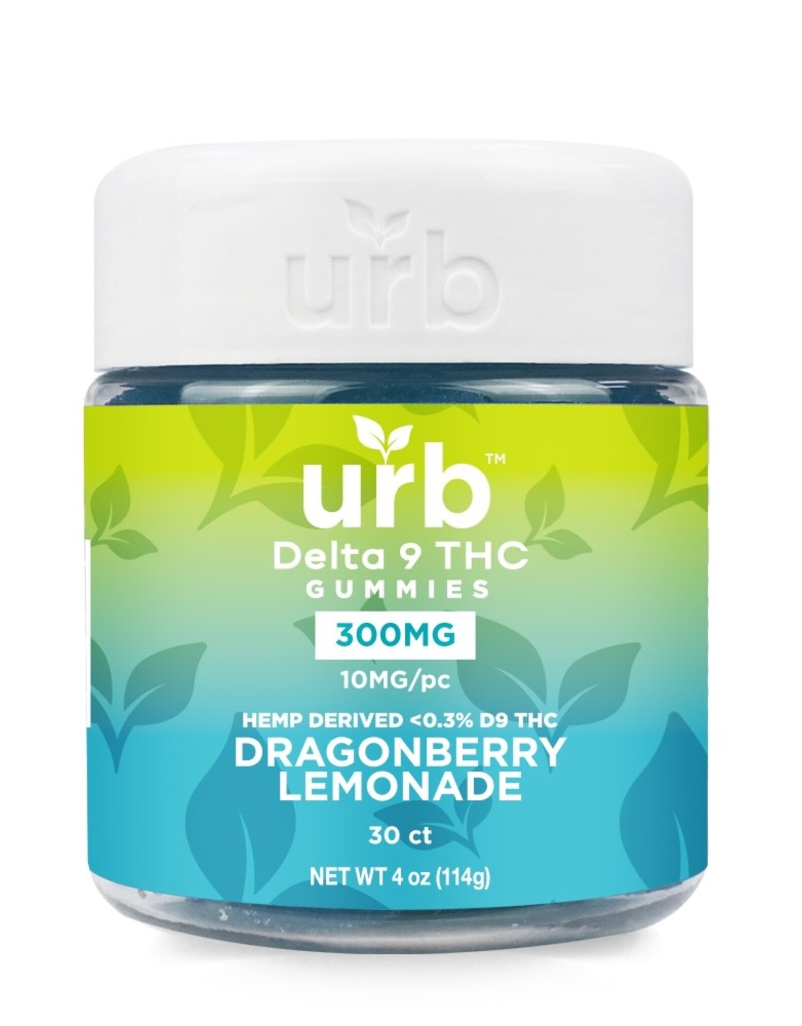 URB URB D9 THC Gummies 300MG – 30ct Dragonberry Lemonade