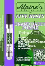 Alpine's Alpines Delta 8 Cart Granddaddy Purple