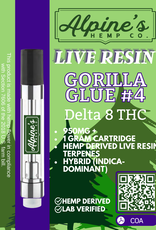 Alpine's Alpine Delta 8 Live Resin Gorilla Glue Cart