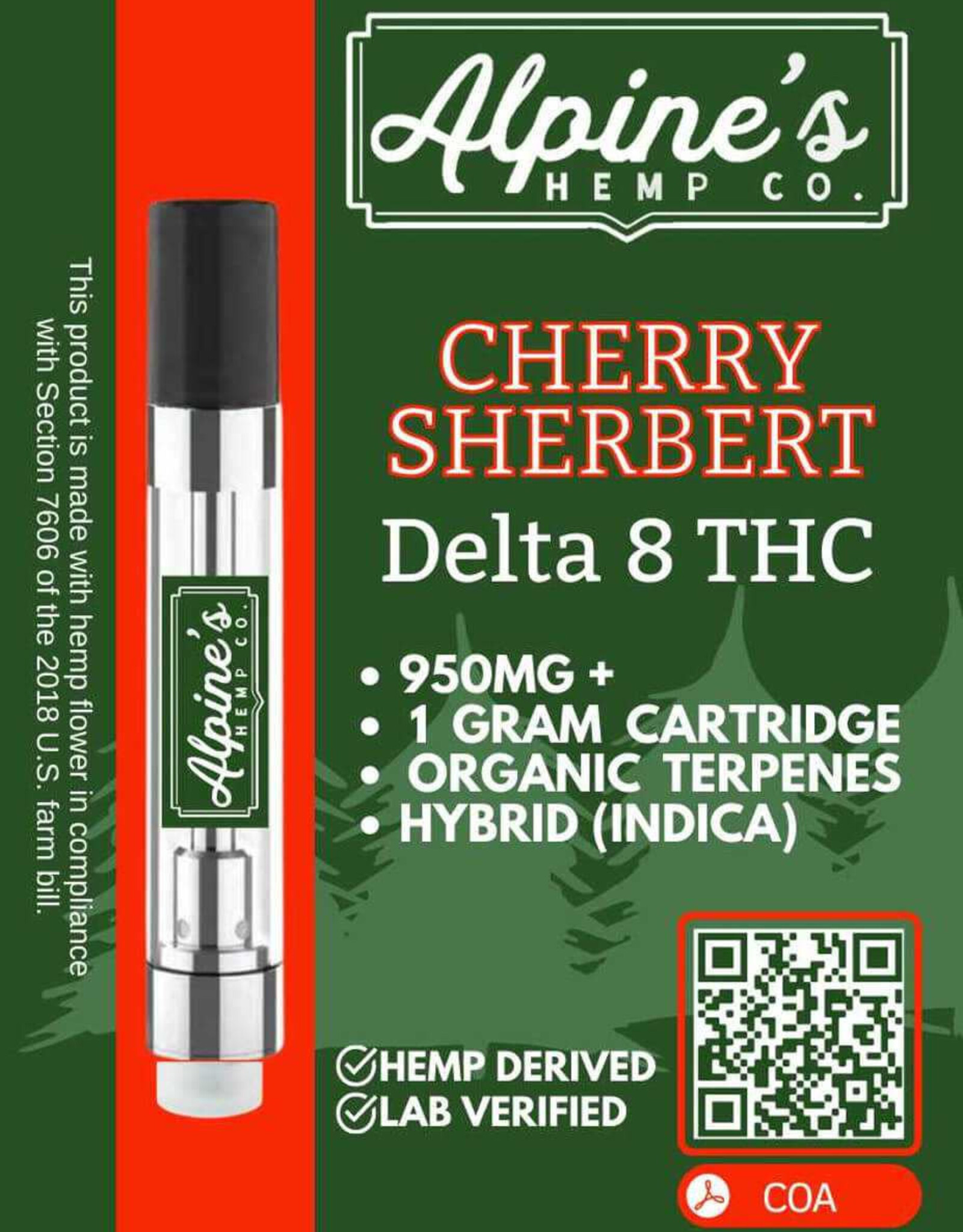 Alpine's Alpine Delta 8 Cherry Sherbert Cart