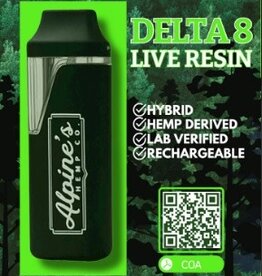 Alpine's Alpines Delta 8 Live Resin 2G Disposable Paradise OG