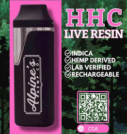 Alpine's Alpines HHC 2G Live Resin Disposable- Wedding Cake