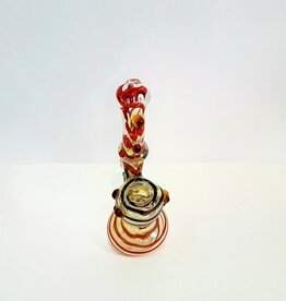 Patel Smoke 4" Mid Hole Colored Glass Bubbler