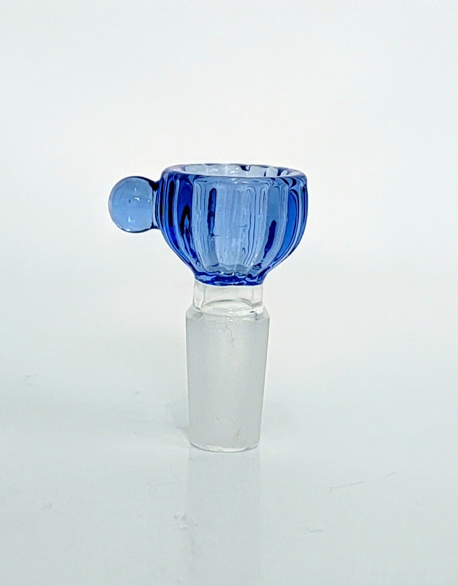 Patel Smoke 14mm Male Side Bead Curved Colored Glass Bowl | Blue
