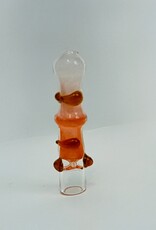 Patel Smoke 3.5" Dual Colored Mid Beads Design Glass Chillum