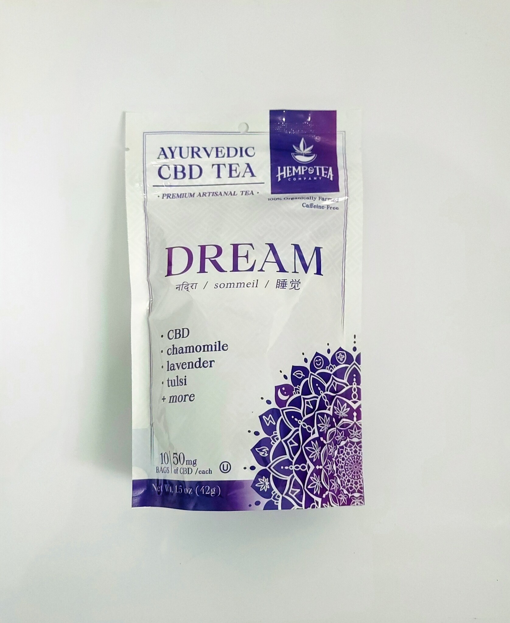 Hemp & Tea Comp. CBD Ayurvedic Tea Bags Sleep My Hemp Life Now CBD and Organic Health