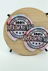 Carrie Criswell "100% Sarcasmic" Car Coster