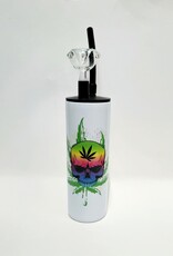 Carrie Criswell Skull / Pot Leaf 20oz Tumbler Water Pipe