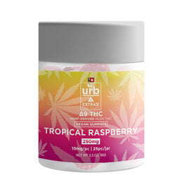 URB URB Tropical Raspberry Delta 9 THC Gummies 250mg | 25ct