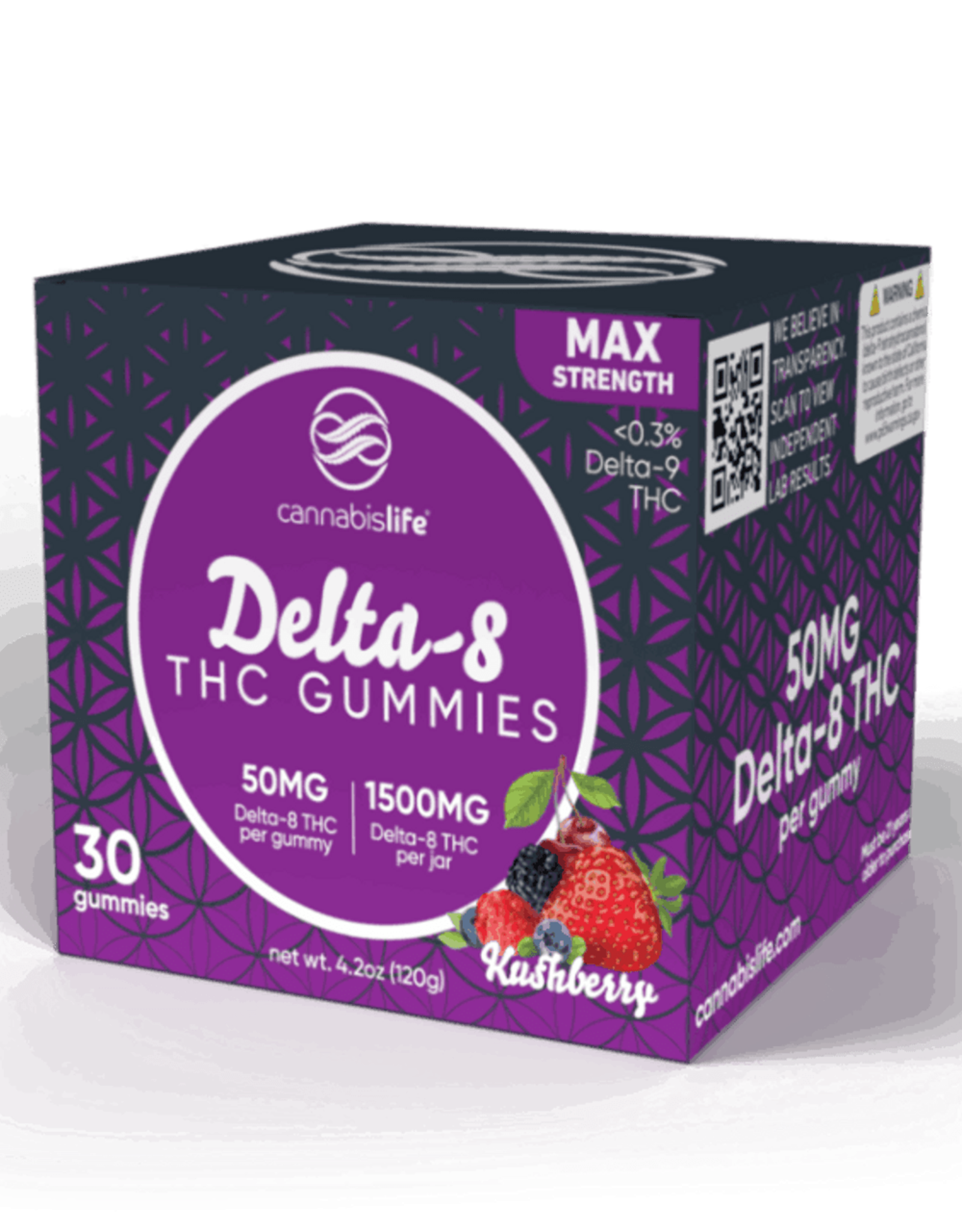 Cannabislife Cannabislife Kushberry Delta-8 Gummies – (30ct) 1500mg