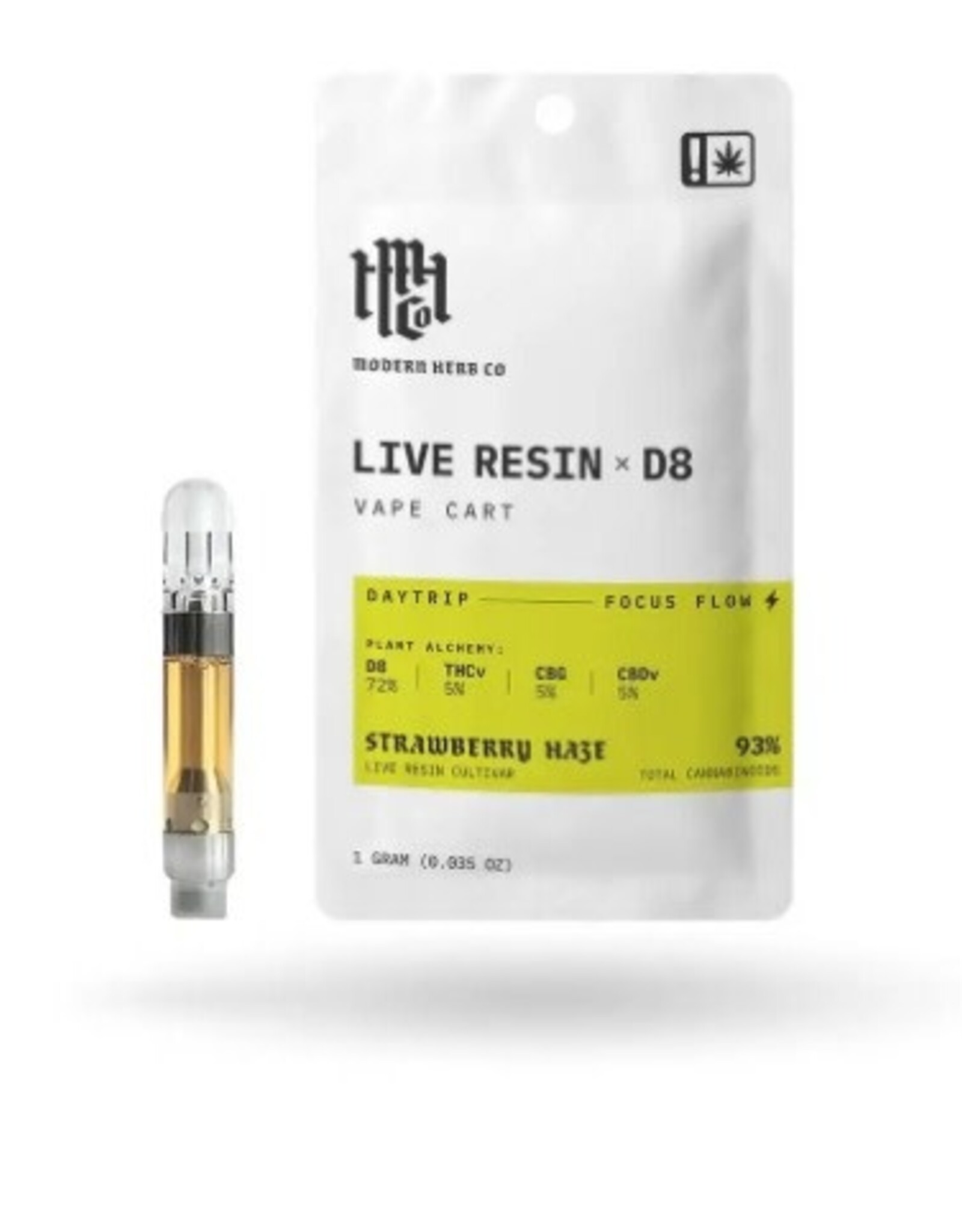 Modern Herb Co. Modern Herb Co. Live Resin Delta 8 Cart | Daytrip | Forbidden V