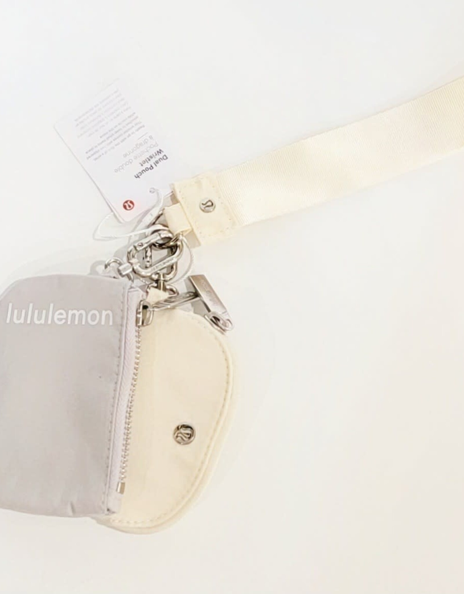 Cream and grey wallet