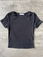 Double Layer Crew Neck Rayon Top