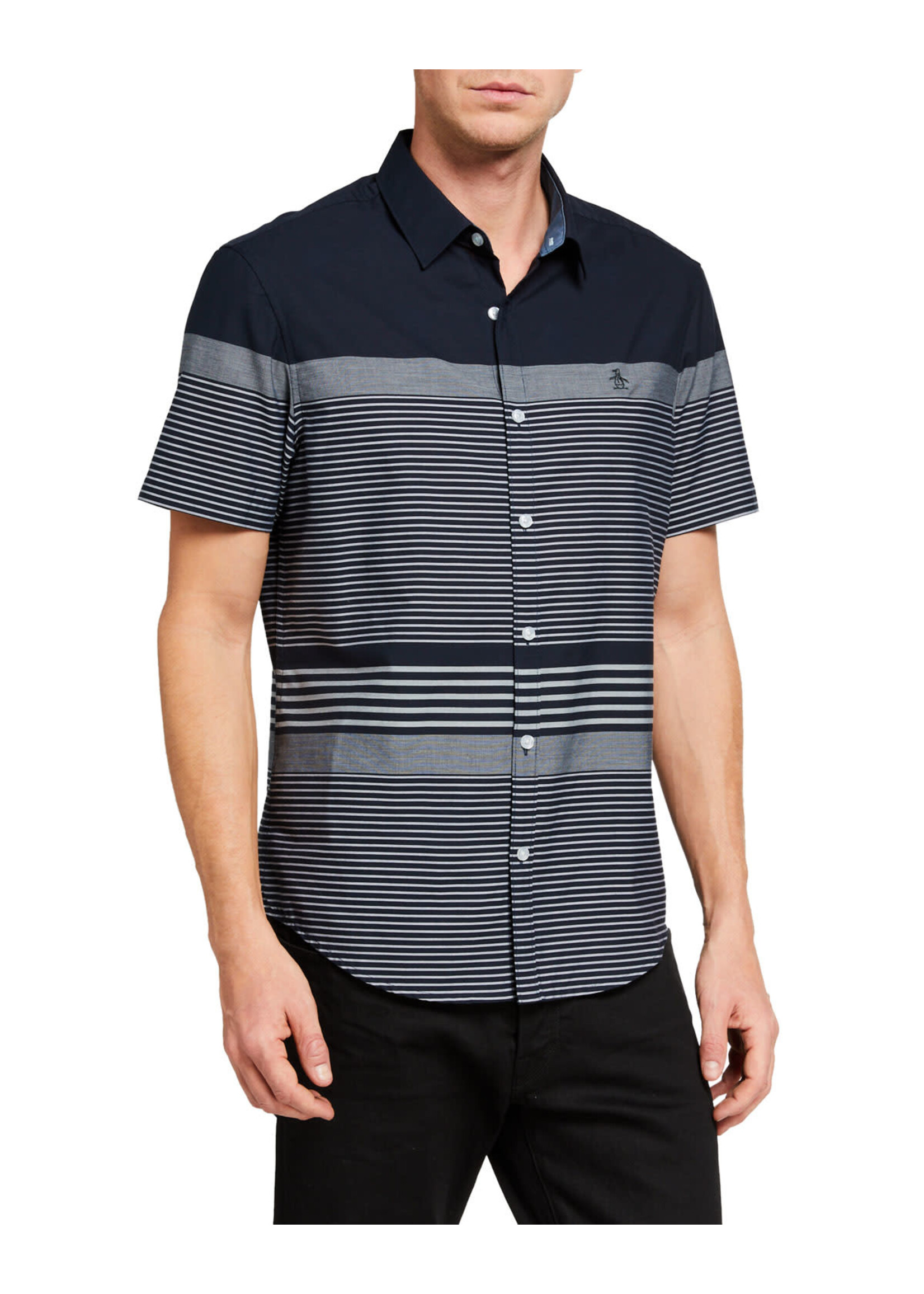 Original Penguin Original Penguin Men's Navy Stripe Shirt