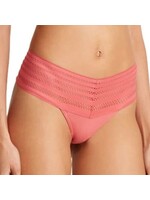 DKNY DKNY Wide  Lace Trim Thong