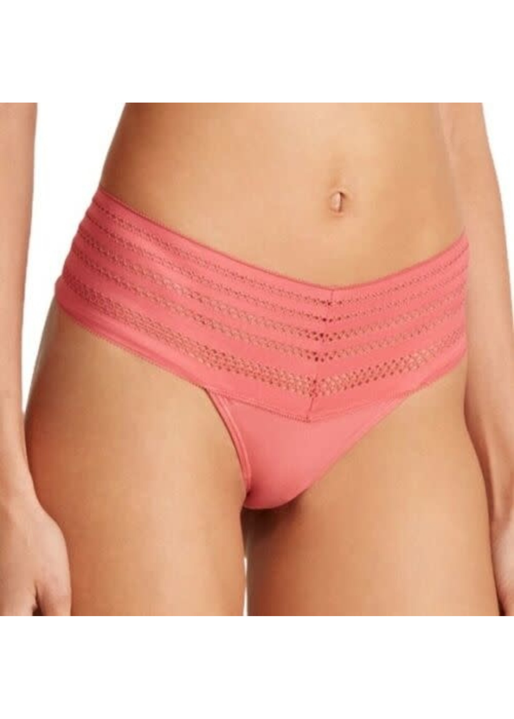 DKNY DKNY Wide  Lace Trim Thong