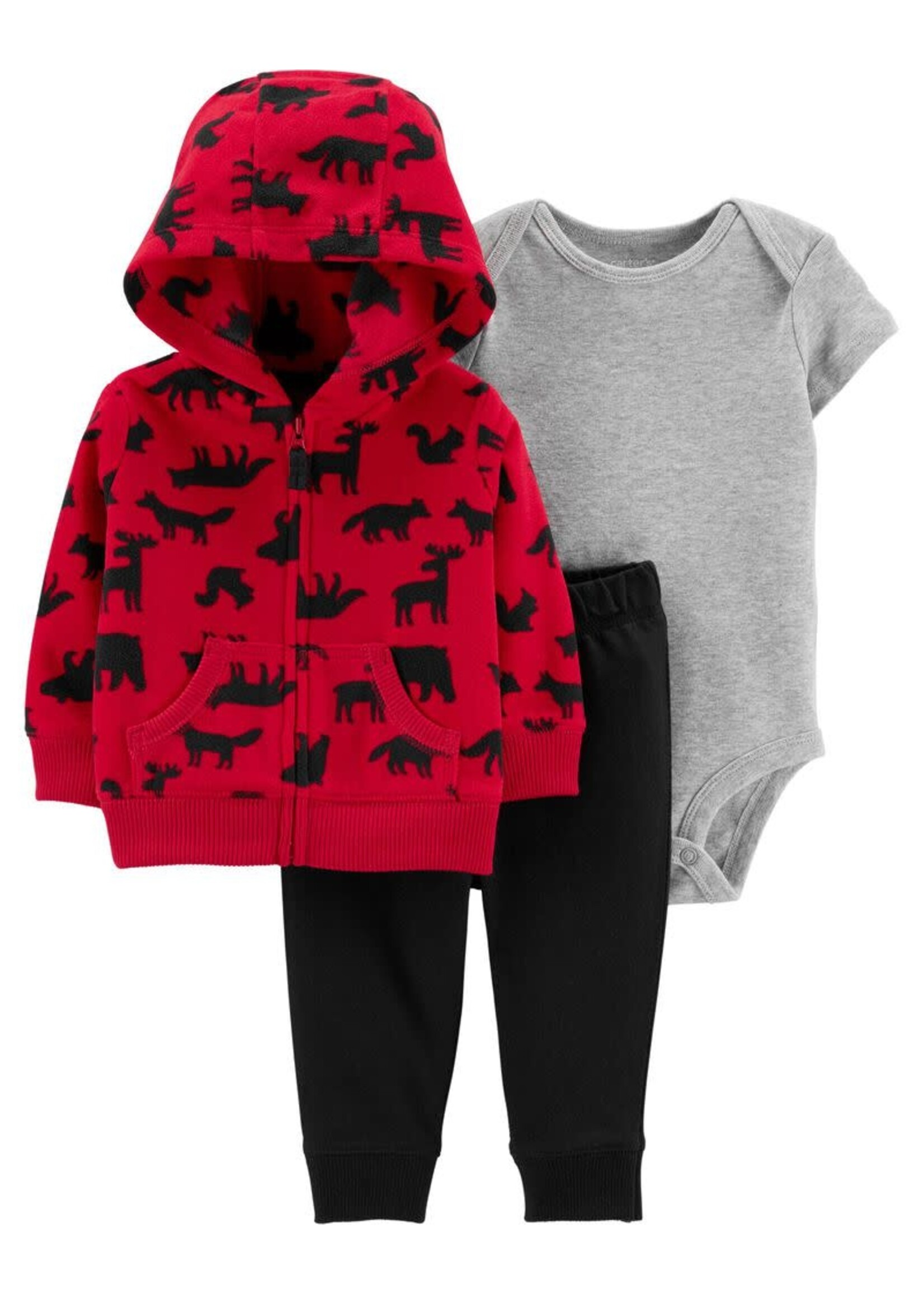 Carter’s Carter’s Boys 3 Pc Animal Print Hoodie Set