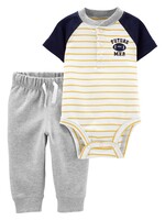 Carter’s Carter's 2Pc Football Henley Bodysuit Pant Set, 9m