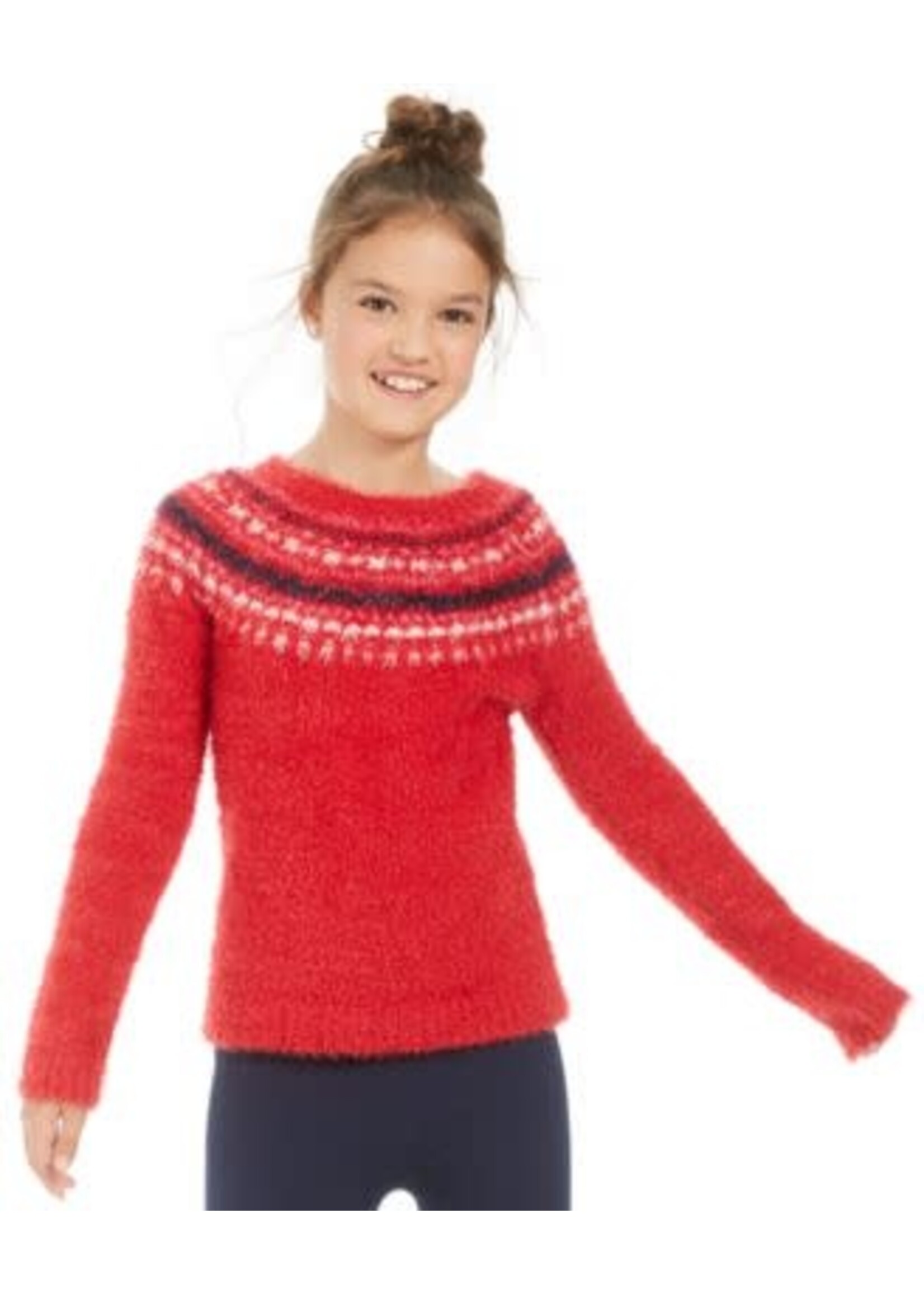 Epic Threads Epic Threads Big Girls Fairisle Fuzzy Sweater