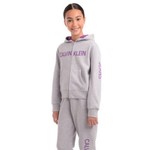 Calvin Klein Calin Klein Girls Grey/Purple Hoodie, L
