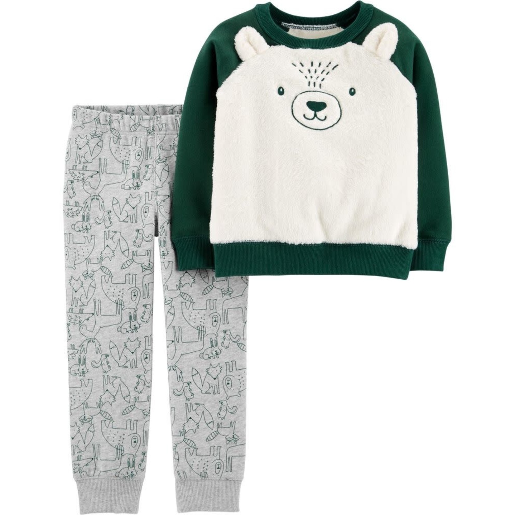 Carter’s Carter’s Boy Green/White Bear 2 Pc Pants Set