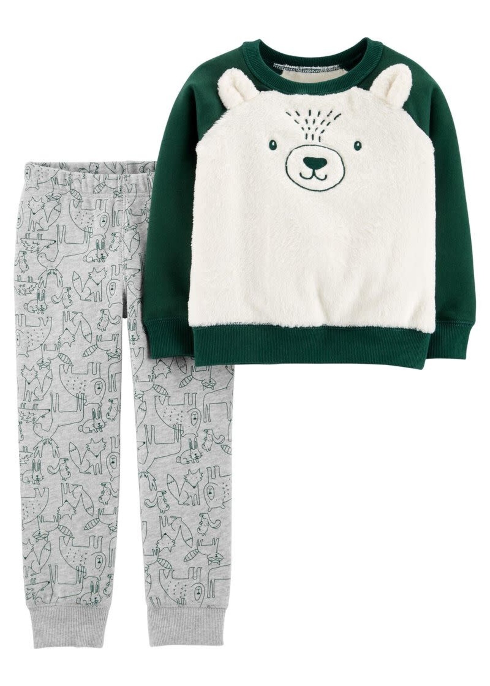 Carter’s Carter’s Boy Green/White Bear 2 Pc Pants Set