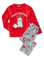 family Pajamas Family PJ Happy Pawliday 2 Pc Pajama Set, 2T/3T