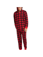 family Pajamas Family PJ Men's Plaid Hooded Pajama, Large