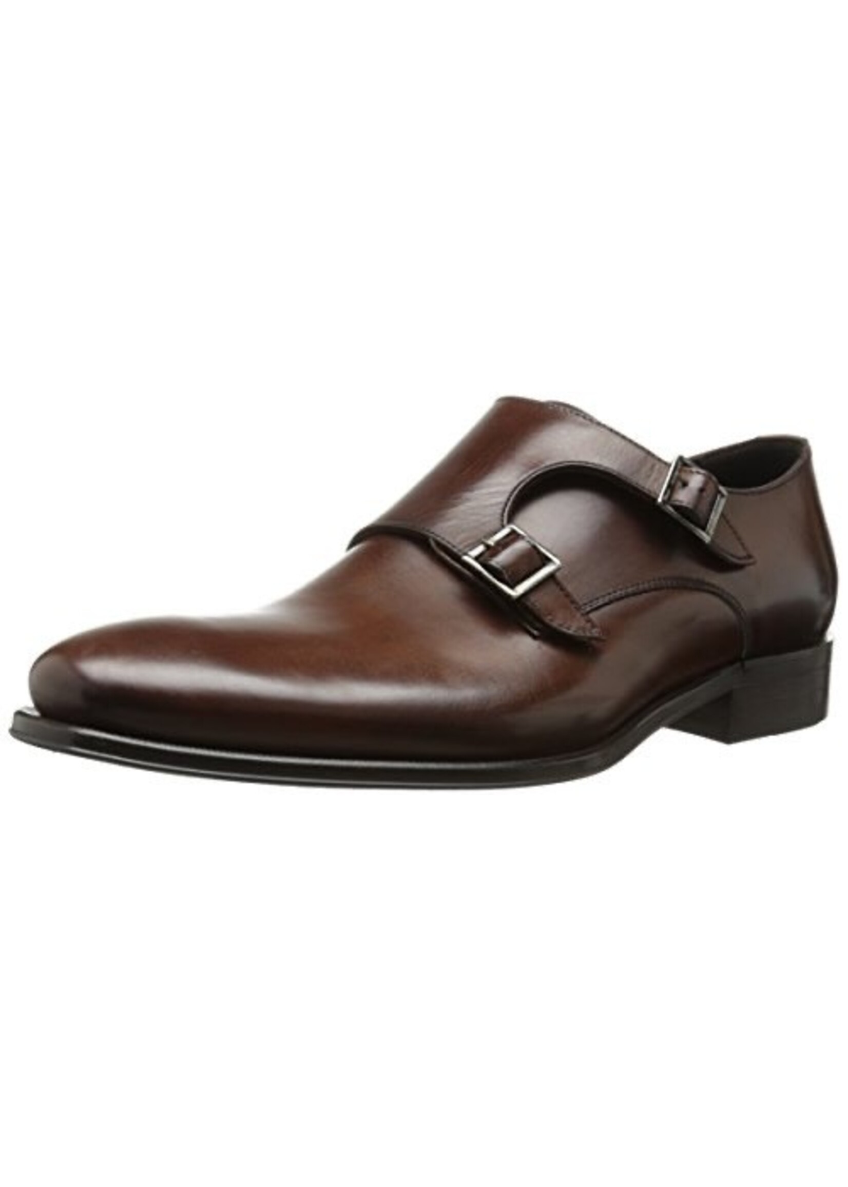 To Boot New York To Boot New York Brown Leather Double-Monk Loafer, 10.5M