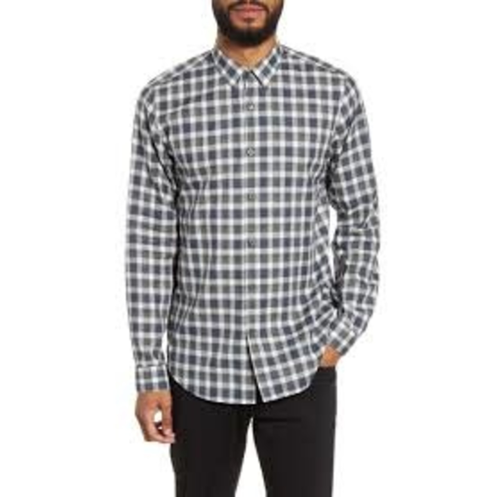 Theory Theory Eclipse Multi Check Button Down Shirt