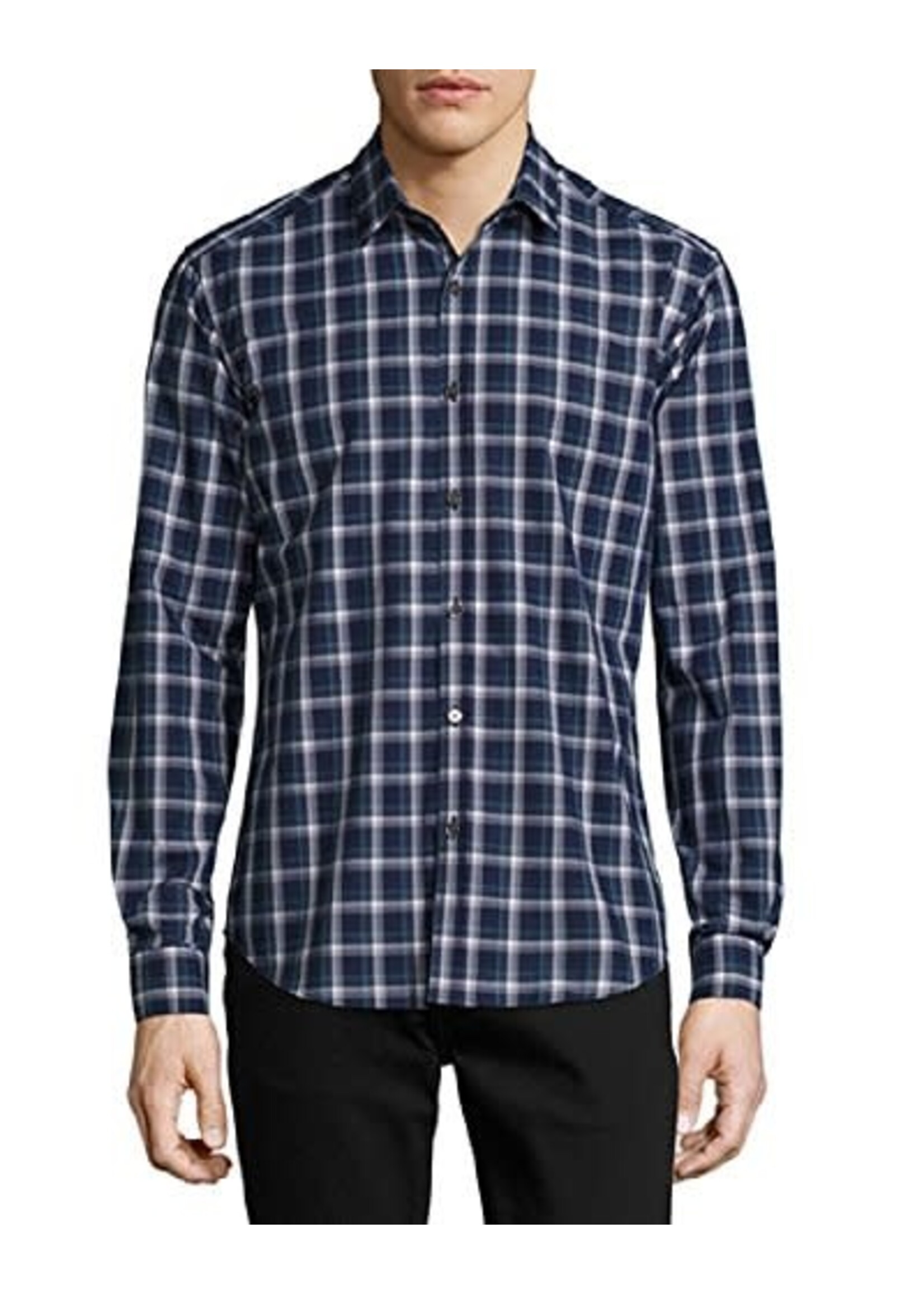 Theory Theory Eclipse Multi Zack Button Down Shirt, XL