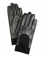 Charter Club Charter Club Leather/Knit Gloves, M