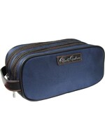 Robert Graham Mens Navy/Orange Toiletry Bag