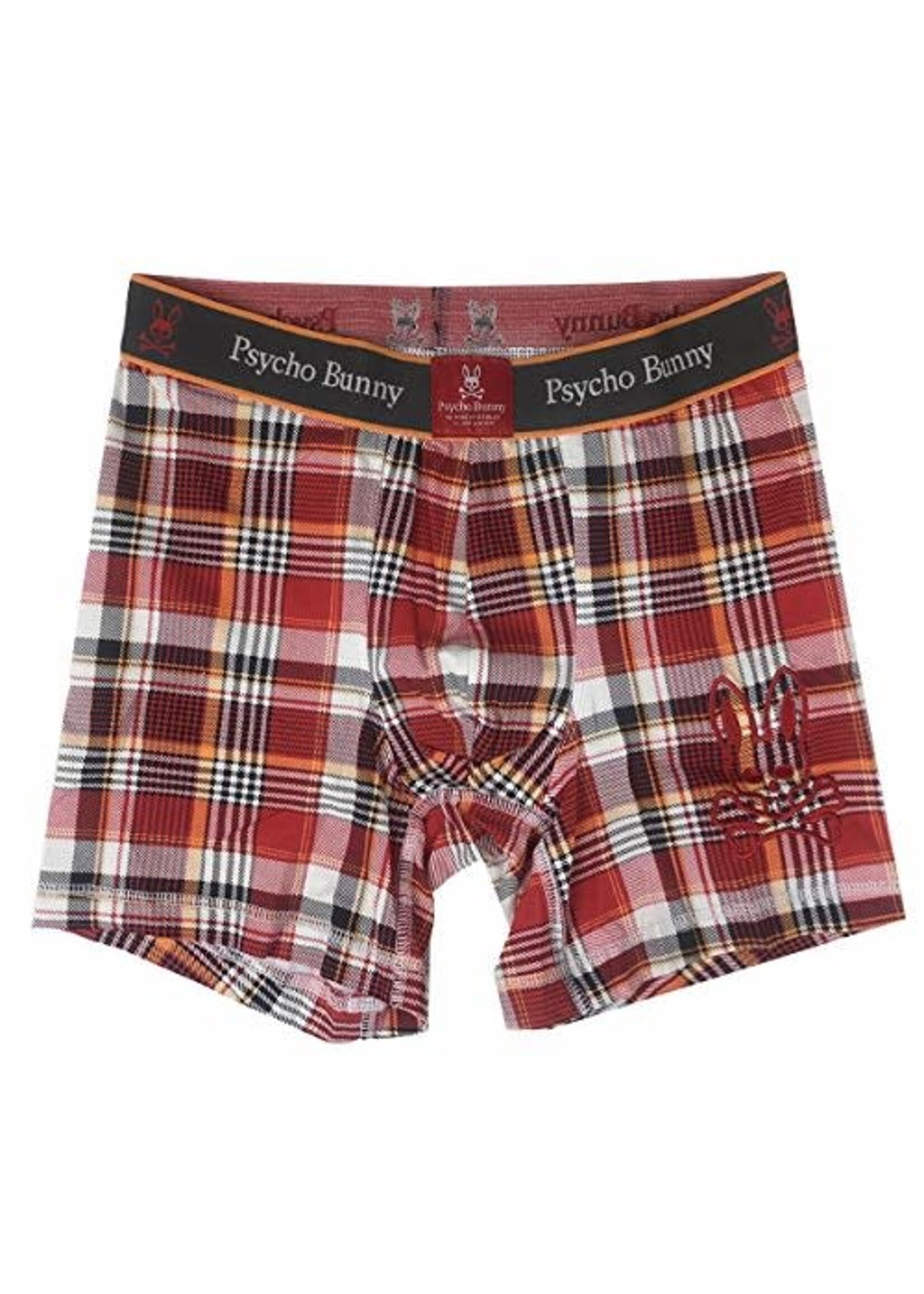 Psycho Bunny Psycho Bunny Mens Plaid Boxer Brief - Small