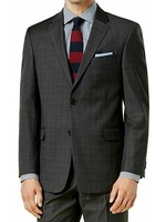 Tommy Hilfiger Tommy Hilfiger Mens Grey Wool Blend Sports Coat - 40R