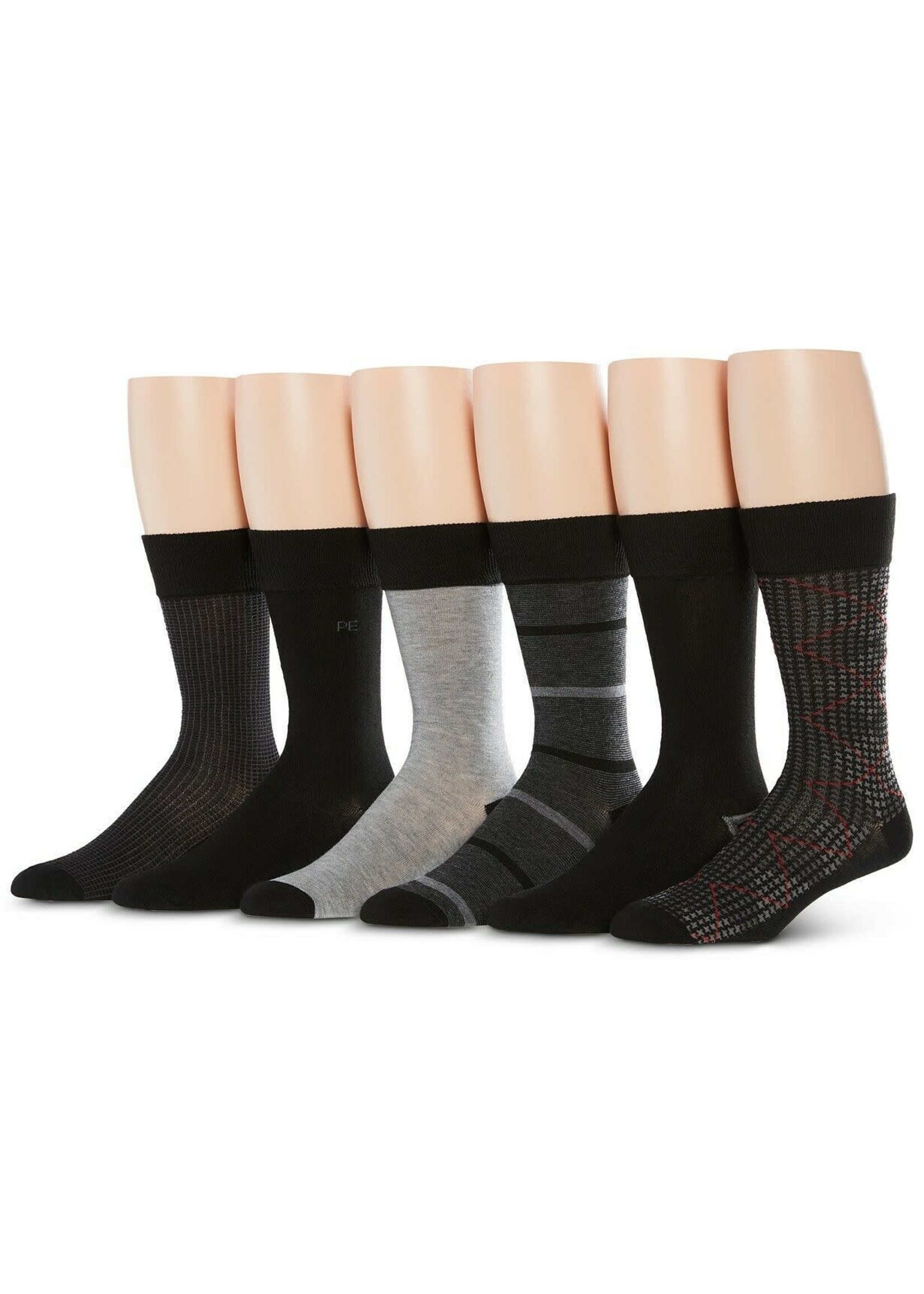 Perry Ellis Mens Dress Socks (6PK)