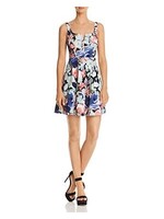 AQUA Floral Print Midi Dress