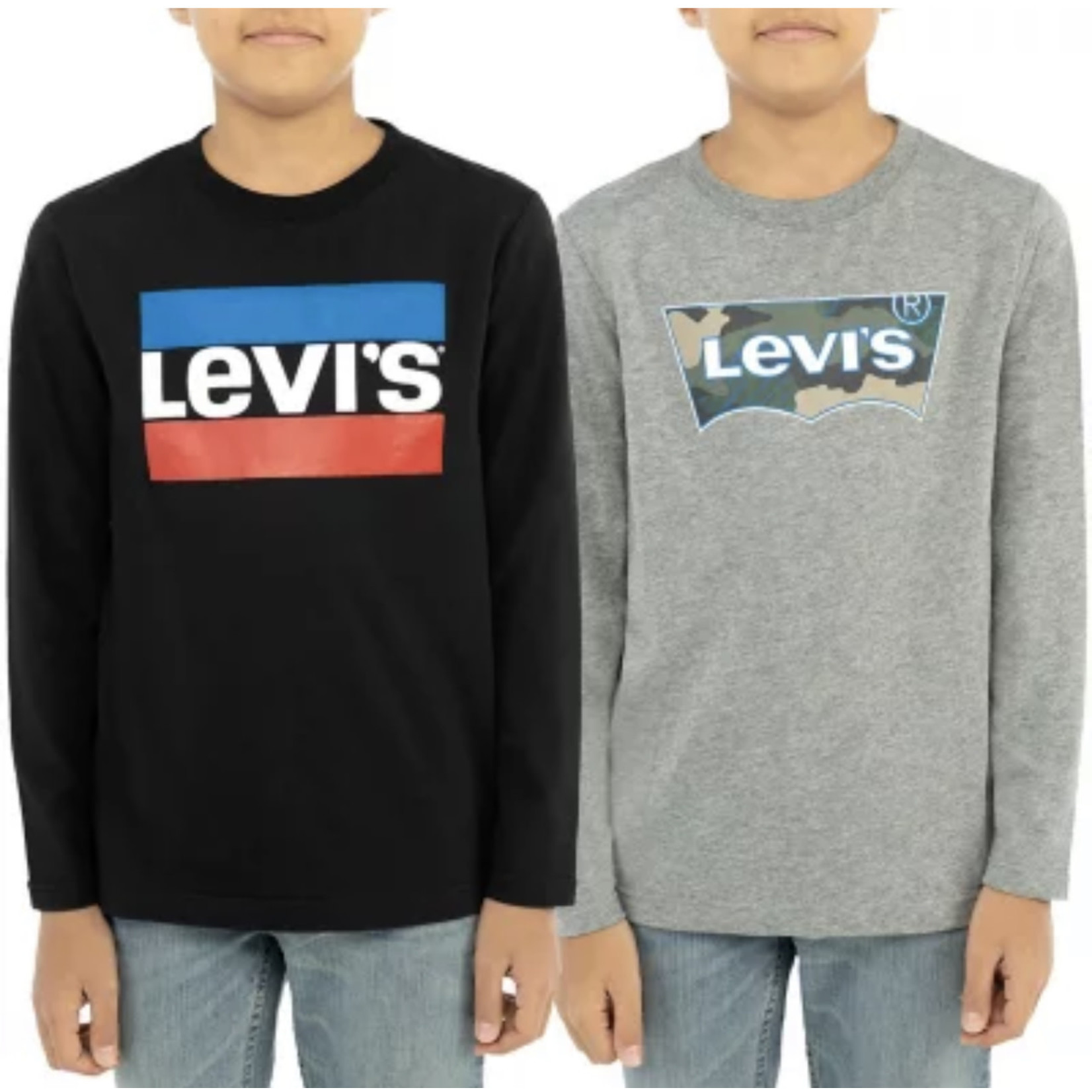Levi Levi's Boys LS Crewneck Shirts (2Pk)