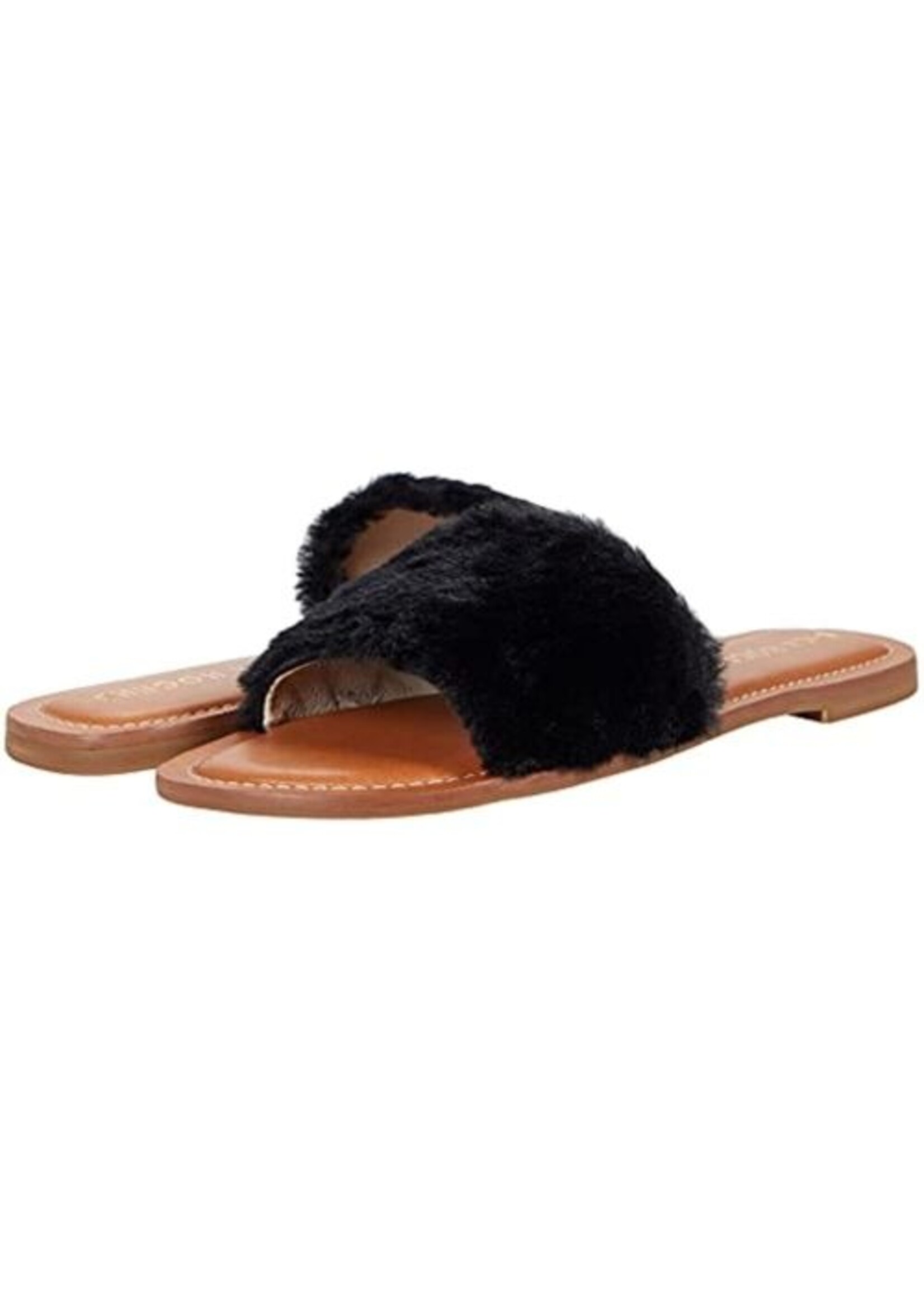 jack rogers Jack Rogers Natural Faux Fur Slides