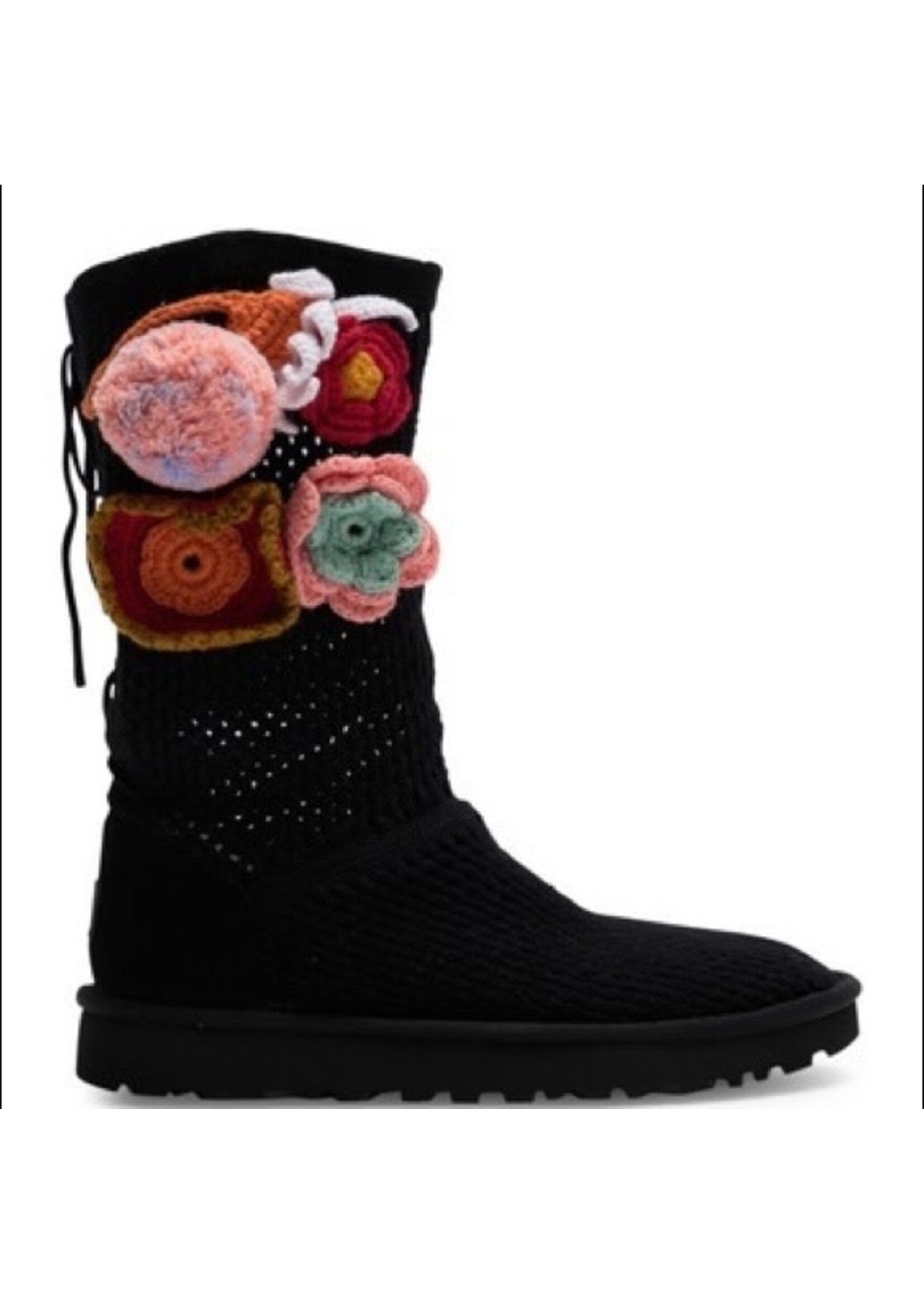 UGG UGG Black Crochet Boots, 8