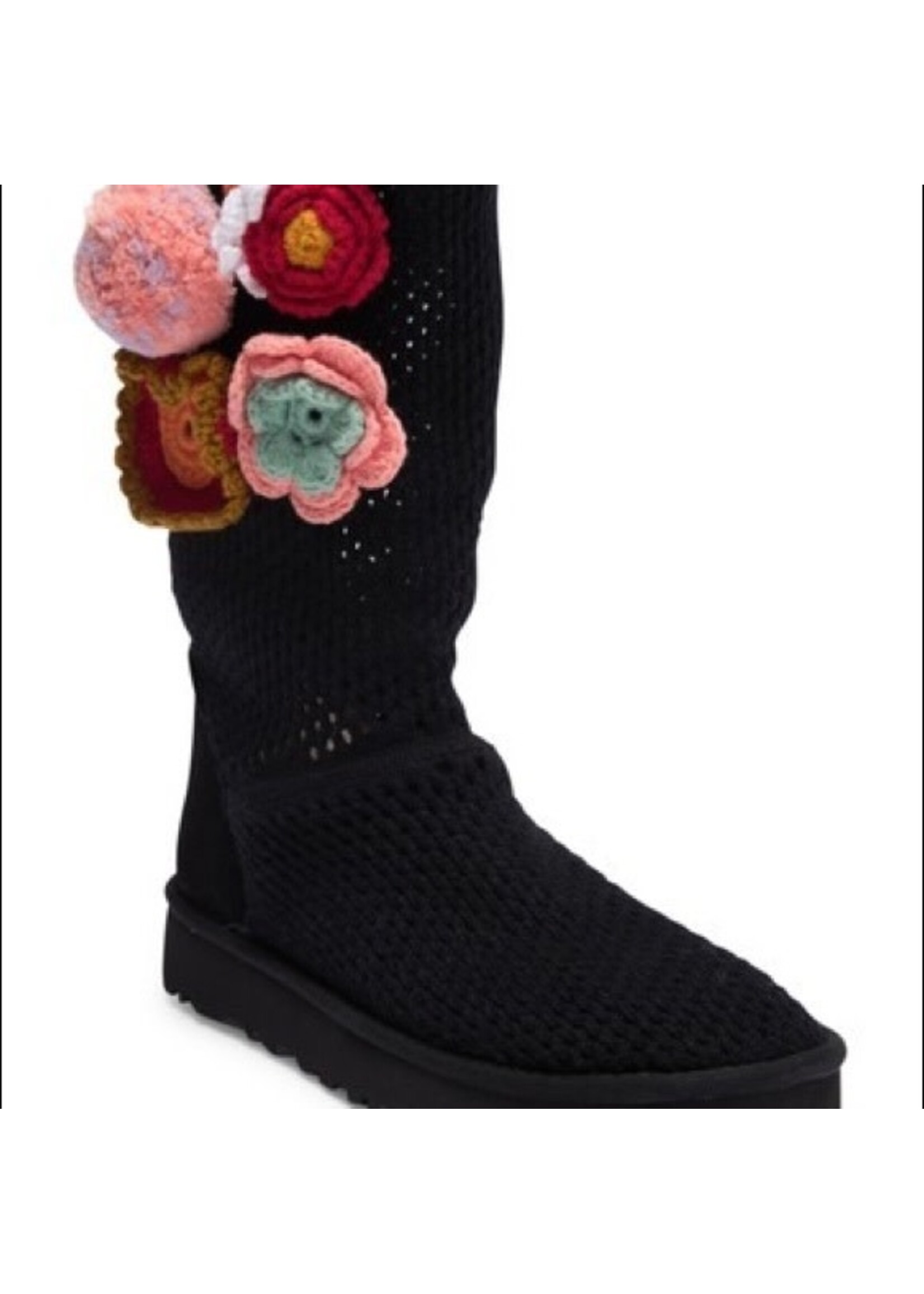 UGG UGG Black Crochet Boots, 8