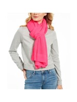 DKNY DKNY Pink Soft Open Knit Block Wrap Scarf