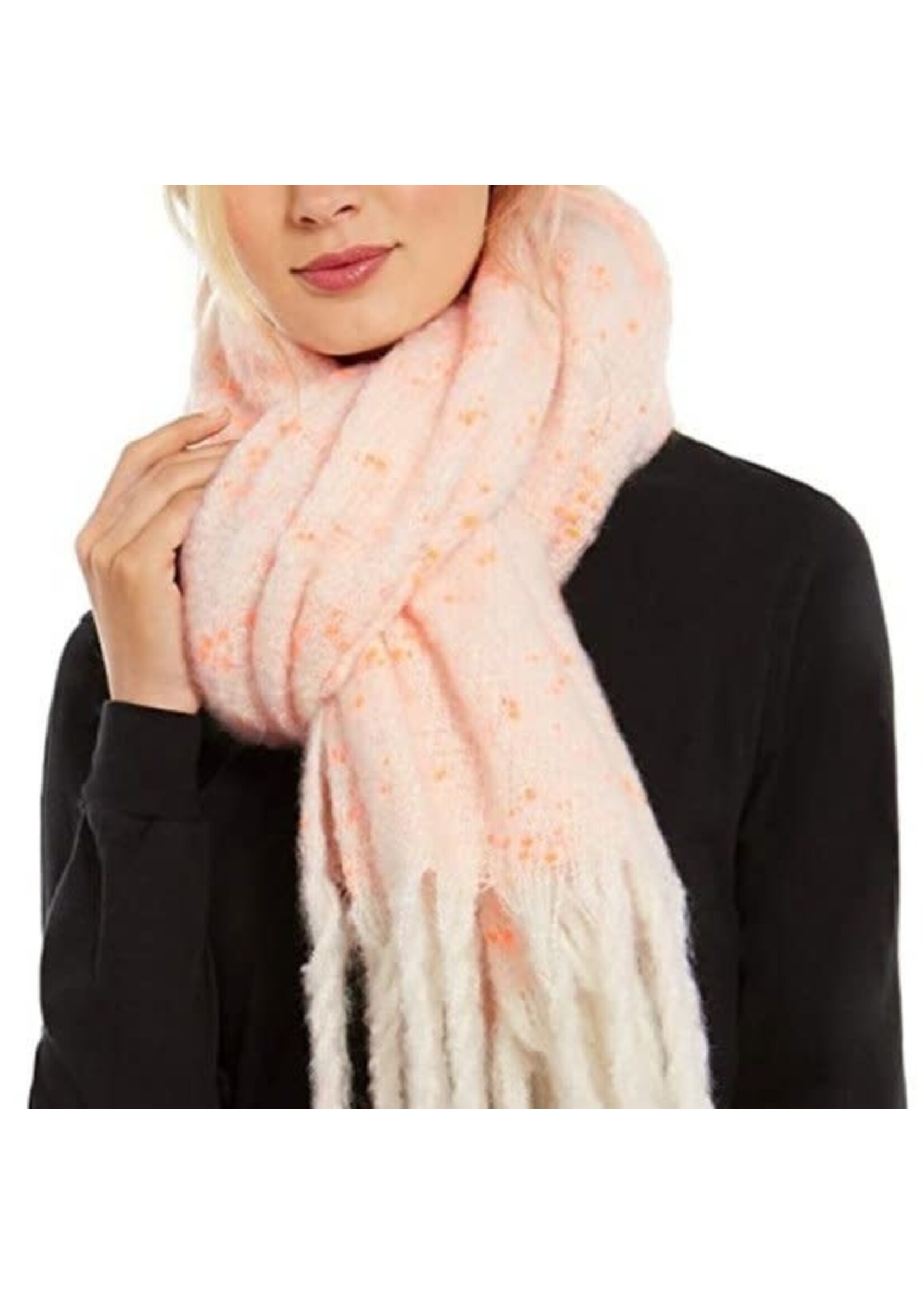 DKNY DKNY Speckled Oversize Fringe Scarf