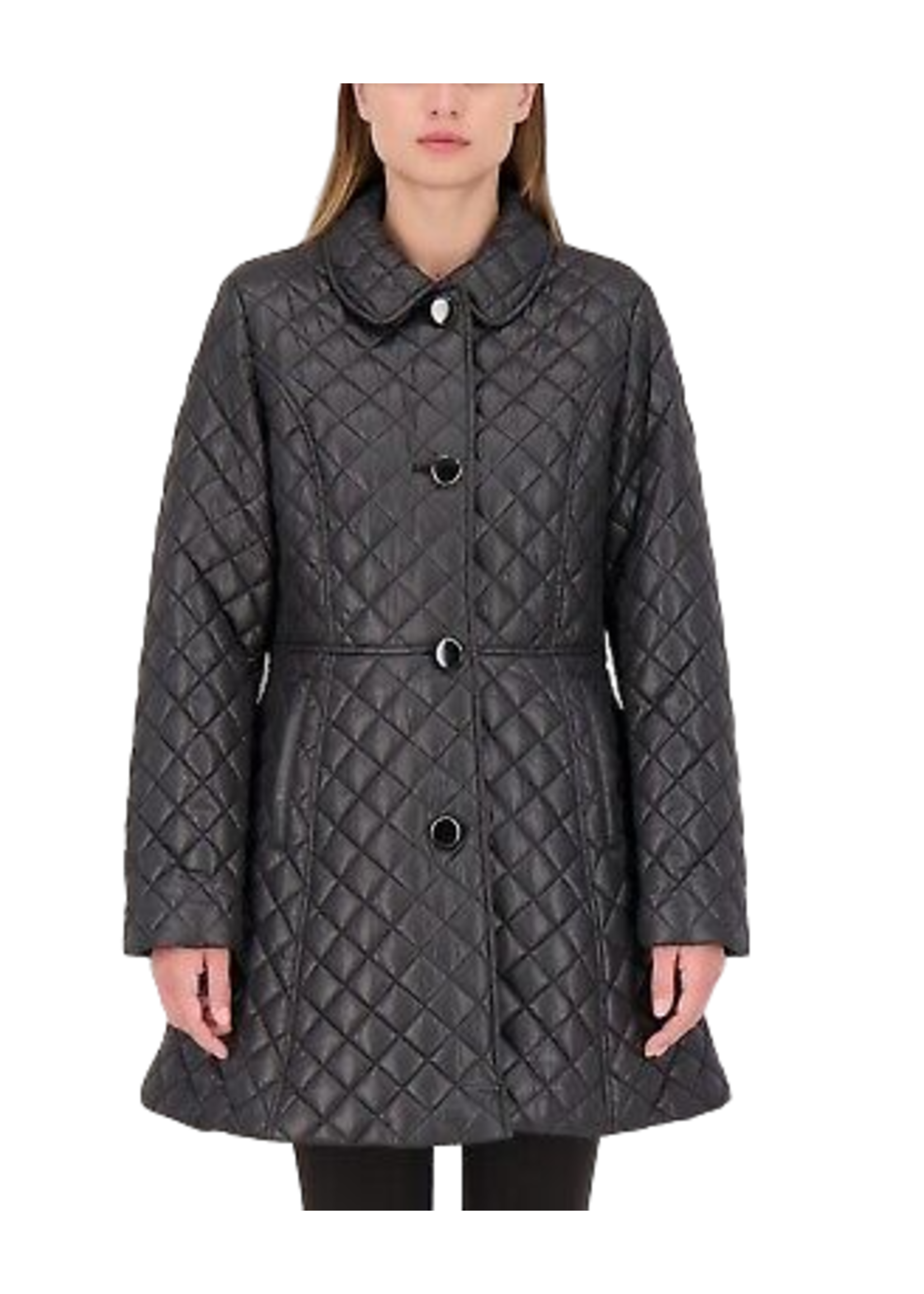 Kate Spade Kate Spade Black Quilted Winter Coat